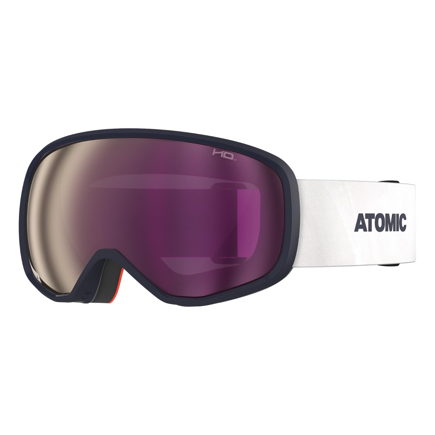ATOMIC REVENT M HD Skibrille I Mittelgroße Ski- & Snowboardbrille mit HD Scheibentechnologie für klare Sicht I Damen- & Herren-Ski-Brille mit Live Fit Rahmen für individuelle Passform
