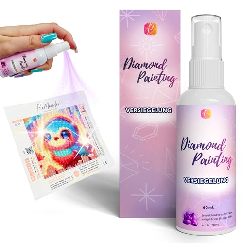 Diamond Painting Spray Sealent (60ml) for Diamond Art Accessories & Supplies & Kits, Clear Waterproof Finish, Easy to Use, No Yellowing (Spray Sealer - NEW)
