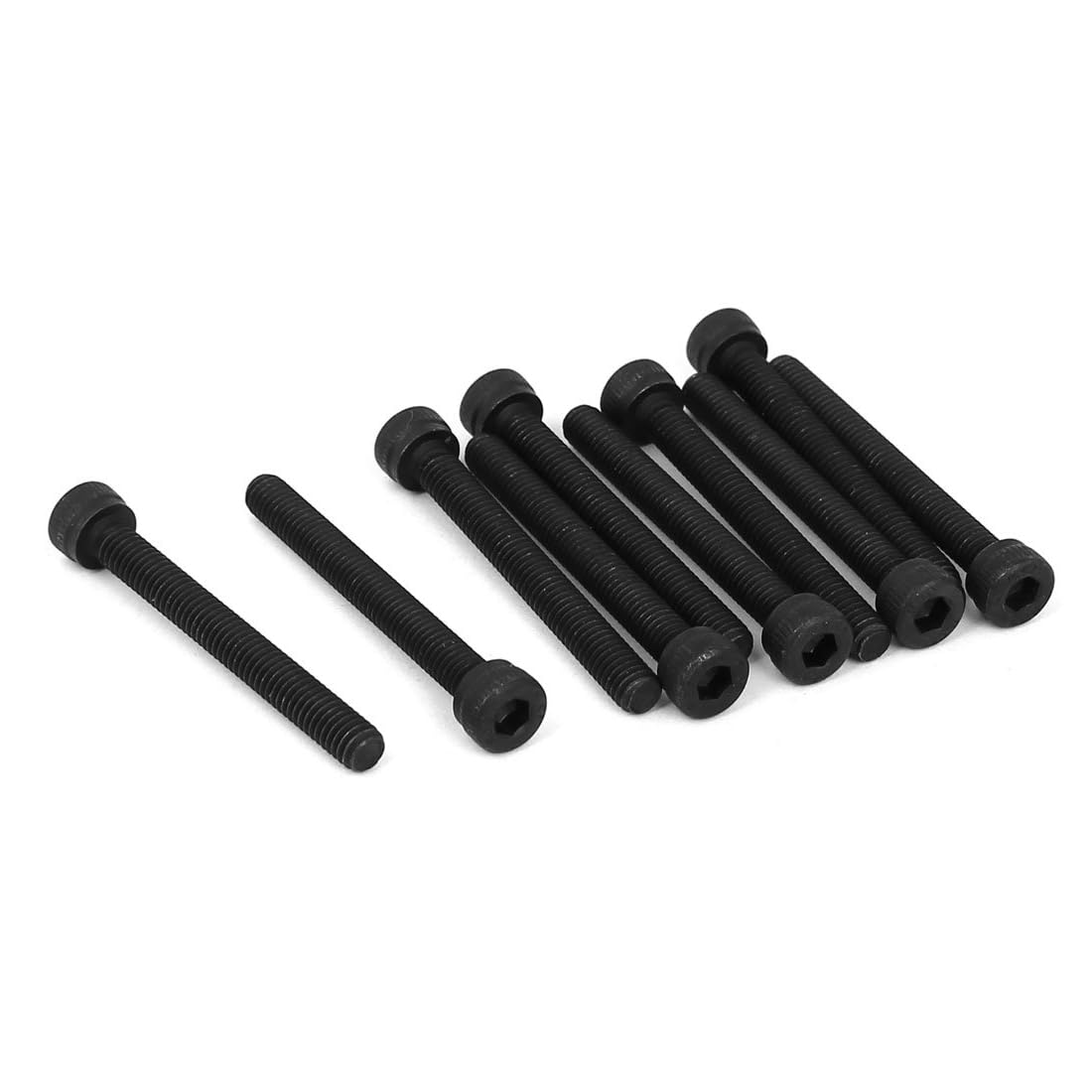 Unifizz M5x35mm Hex Socket Head Cap Screws Bolts Full Thread 12.9 Grade Alloy Steel Black Oxide Finish Allen Socket Drive Machine Screws 20Pcs — image 1