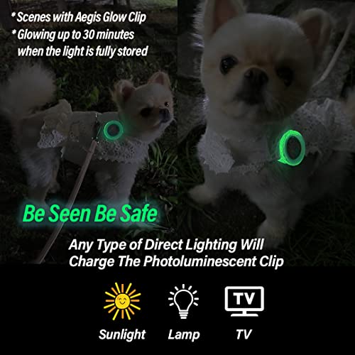 Image of KN FLAX Aegis Calming Clip for Dogs (Glow-in-The-Dark), Anxiety Relief Pheromone Diffuser [Made in Korea], Lasts 60 Days, Reducing Stress During Loud Noise and Separation for All Sized Dog (with U)