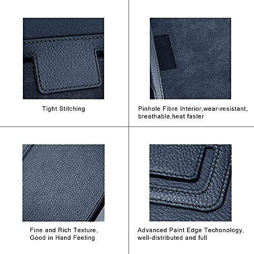 PU Leather Stand Case for iPad Air 1/2 9.7 2017/18 5th/6th Generation Folio Cover (Blue) - Image 3