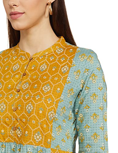 Image of Max Women's Printed Band Collar Tunic