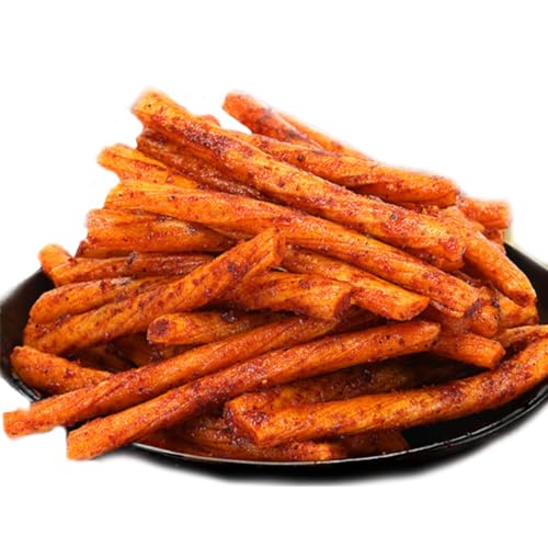 Vegetarian Gluten Spicy Strips, Childhood Classic Snacks 180g/6.3oz 素板筋辣条 儿时经典零食 (180g/6.3oz)