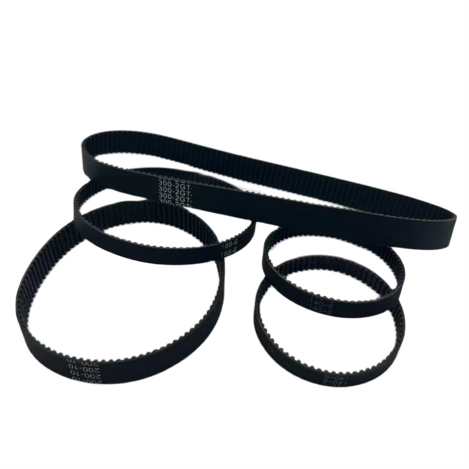 Cinghia Dentata GT2 Chiusa - Larghezza 10mm, Lunghezza 586mm, 2 Pezzi, Con Rinforzo Fibra Di Vetro