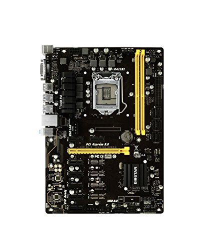 BIOSTAR TB250-BTC+ 8 GPU SUPPORT LGA 1151 Core i7/i5/i3 LGA1151 Intel B250 DDR4