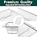 W11548747 Air Fry Basket Stove Replacement Parts for Whirlpool Maytag Kitchenaid Jennair Range Oven Air Fryer Rack Fry Tray 304 Stainless Steel 18.5’’ x 12.8’’ Oven Rack Air Fryer Basket 1 Pcs