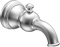 Vista 7 de Moen S12104BL Weymouth - Boquilla para bañera con desviador de 1/2 pulgada, conexión CC deslizante, color negro mate