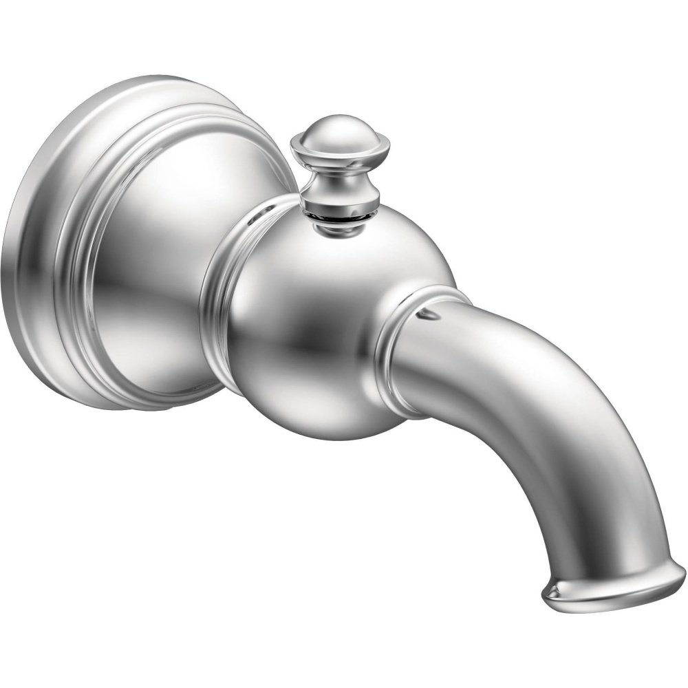 Moen S12104 Weymouth bec inverseur chromé au design rétro élégant pour une salle de bain de luxe