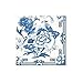 Entertaining with Caspari Cocktail Napkin, Blue and White, 20-Pack
