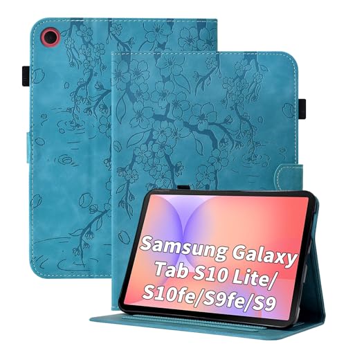 Coque Samsung Galaxy Tab S9 FE étui fleur pour travailler en terrasse