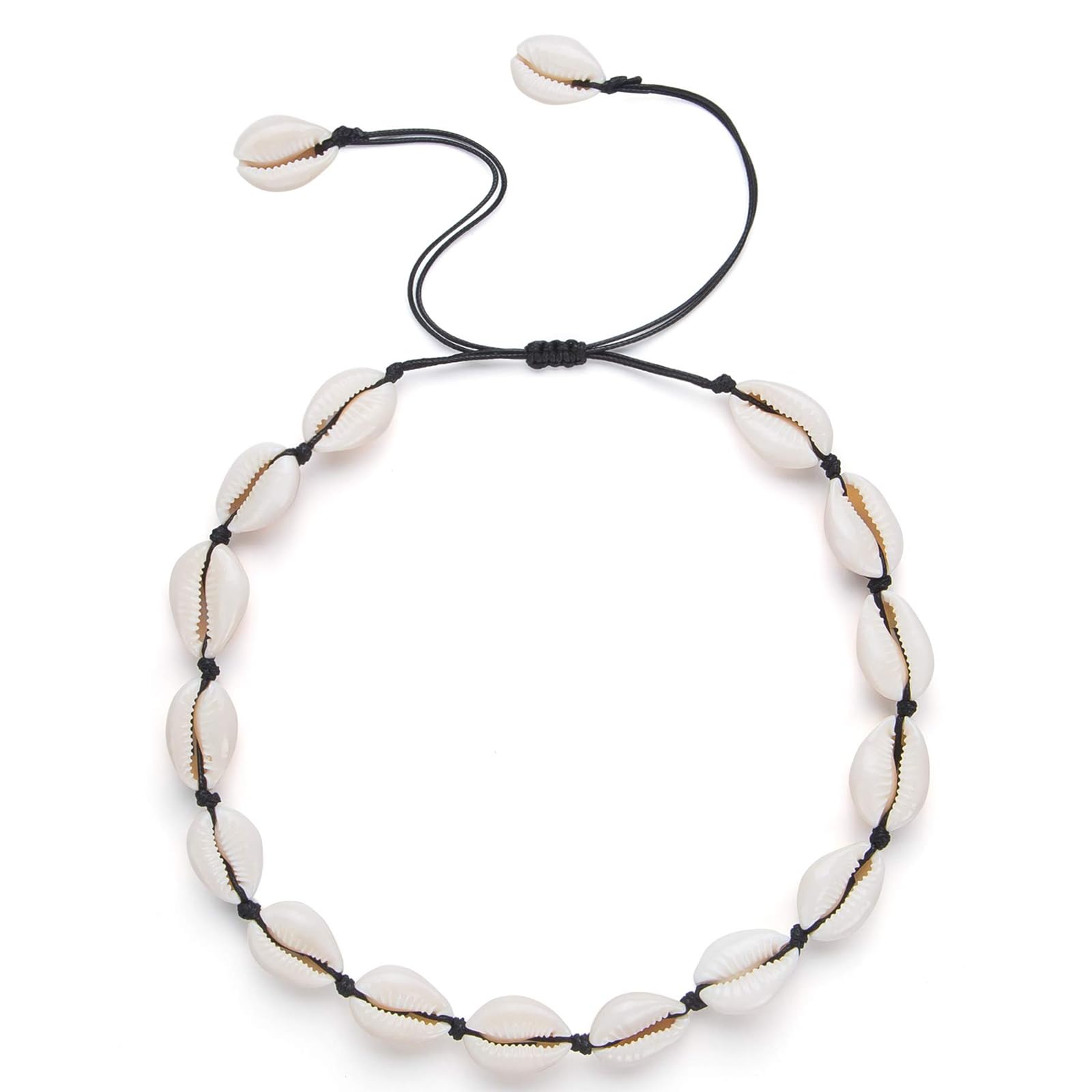 Collana Conchiglie Donna, Elegante Collane di Conchiglie da Spiaggia Estiva, Squisita Collana di Gioielli Estive, Regolabile Collana di Conchiglie per Regali di Gioielli da Donna
