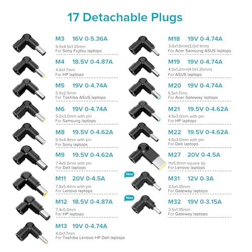 Periféricos, Personal Computer cargador universal laptop Marca ZOZO (3)