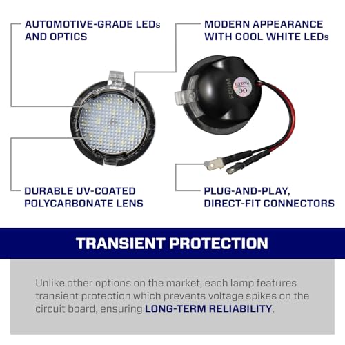 Lámparas LED para charcos compatibles con Ford Fusion 2013-2019 miniatura 4