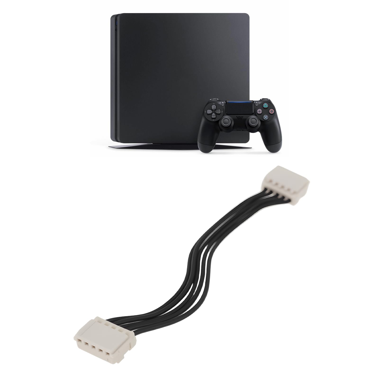 EMSea Lot de 2 câbles d'alimentation à 5 broches ADP-240AR compatibles avec PS4 série 1000 6,5 cm
