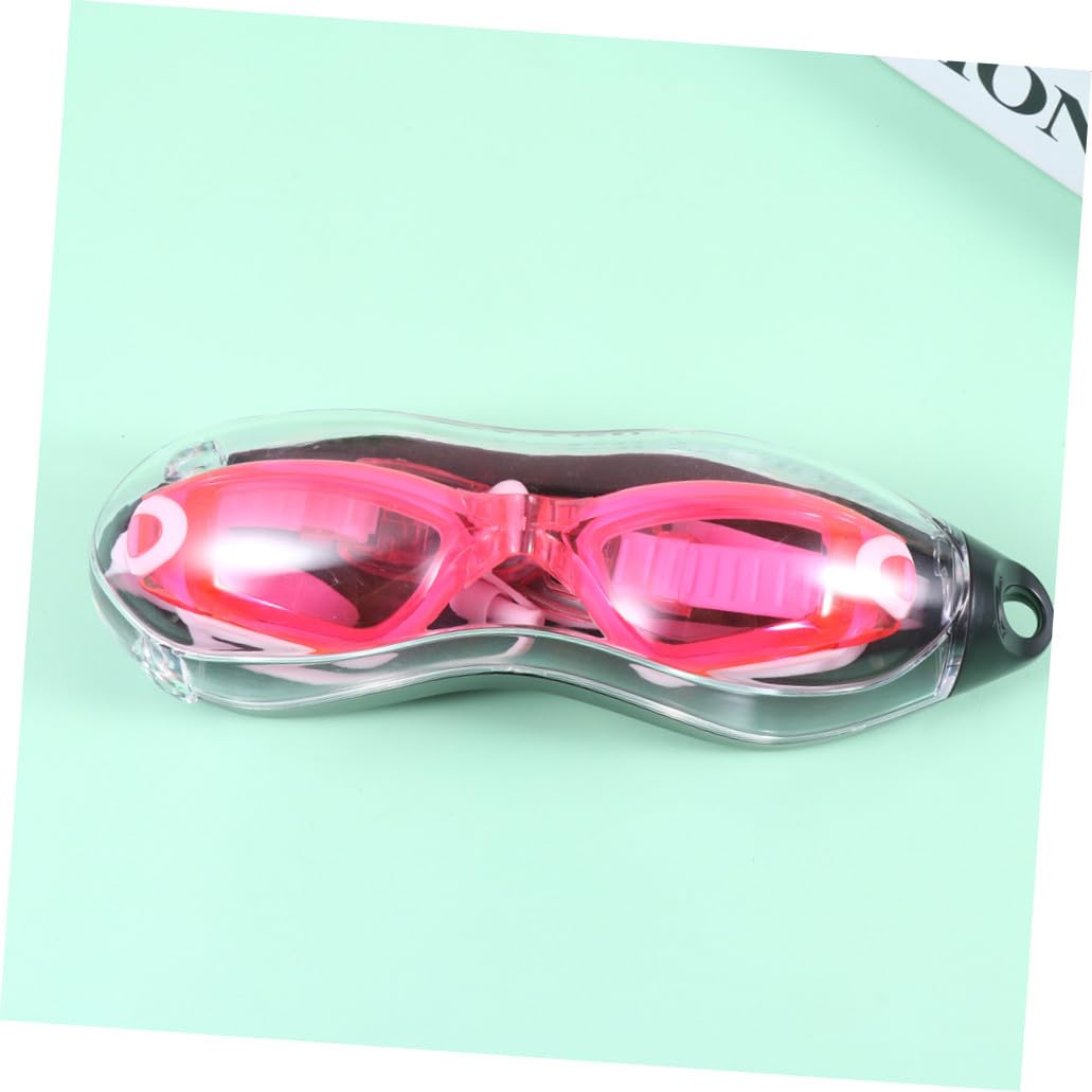 WOONEKY 2 Pz occhiali da nuoto impermeabili occhialini da nuoto antiappannamento occhiali da piscina nuotata nuoto morbido occhiali protettivi occhiali da nuoto antiappannamento rosso