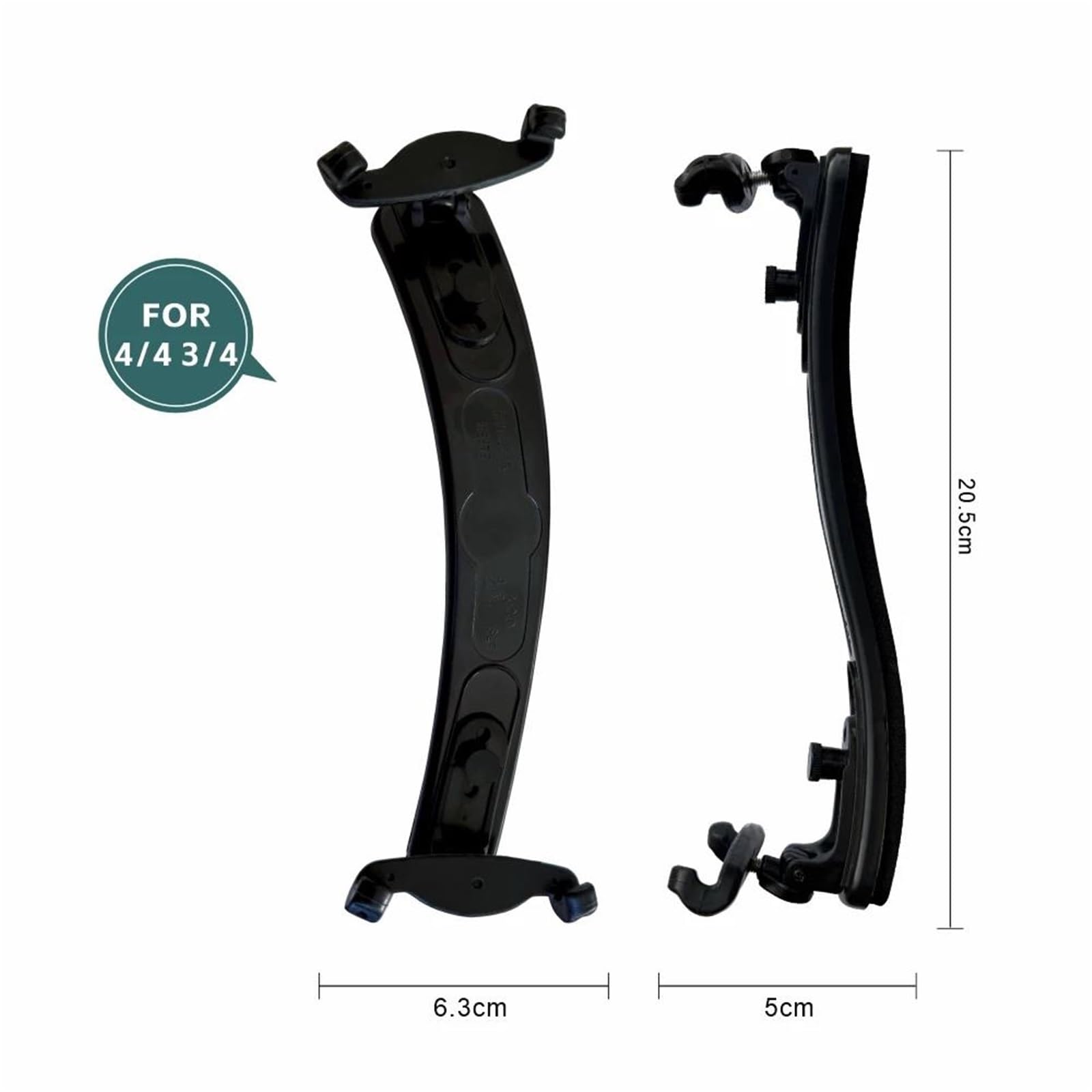 Violin Accessories Kit Violin Shoulder Rest Adjustable Various Size Accessories(01 4-4 3-4)