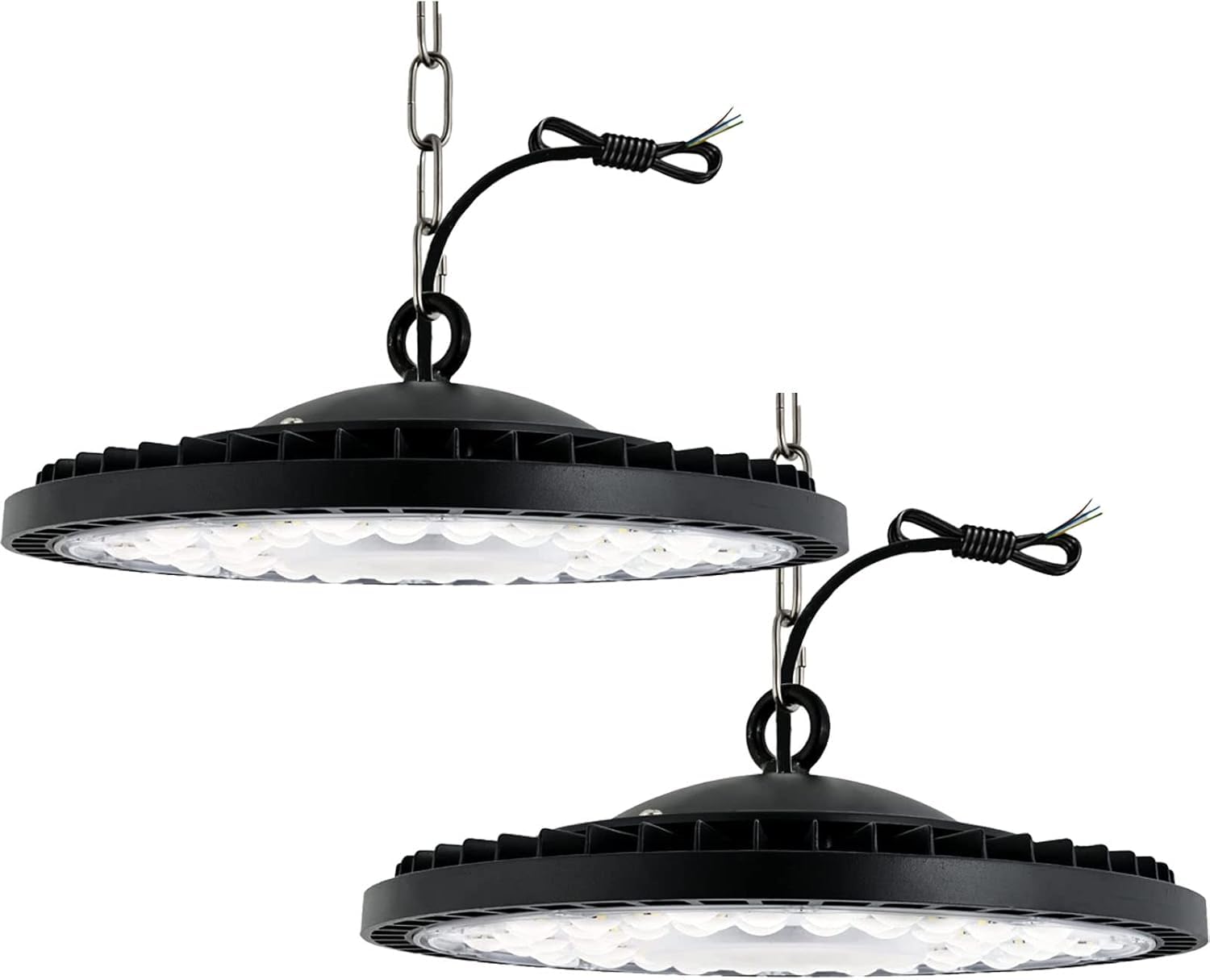 Jefedana (2 Packs) 100W LED UFO High Bay Light,10000LM Industrial UFO Lamp IP65 Waterproof UFO Lamp Cold White 6000K led Shop Lights Widely Used in Factories, Shopping Malls, Warehouses, Car Parks