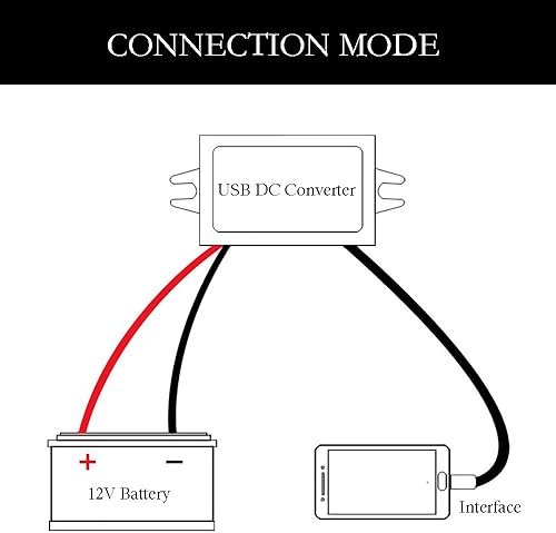 Miniatura 3 de DC a CC 12V a 5V 3A Convertidor de energía Micro USB Adaptador impermeable Voltaje descendente Conector Regulador Módulo de fuente de alimentación