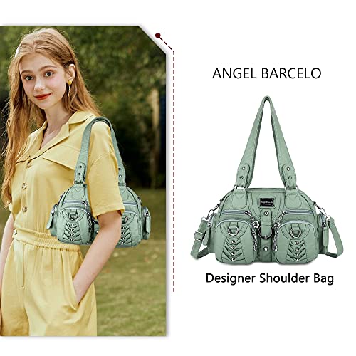 Image of Angel Kiss Small Purse Handbag for Women Crossbody and Shoulder Bags Multipocket Soft Hobo Purses