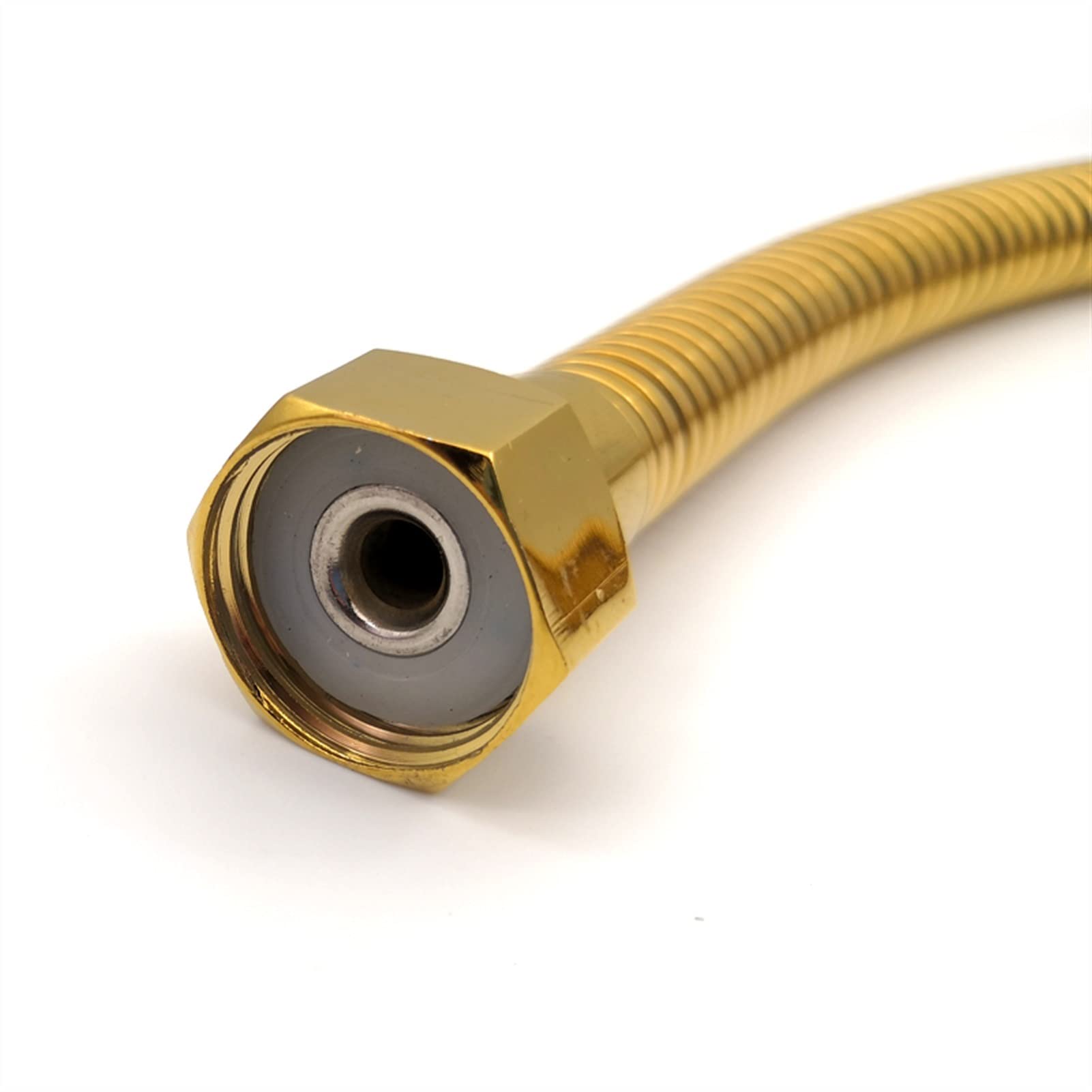 Wąż prysznicowy – odporny na wysokie ciśnienie, Węże prysznicowe Wąż hydrauliczny 1/2 kątowy zawór przyłączeniowy do wymiany 50 cm(E)