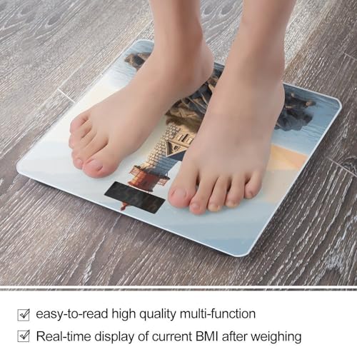 Báscula Digital de Baño con Pantalla LED y Vidrio Templado miniatura 5