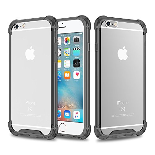 iPhone6 Case, iPhone 6/6s Case Shock-Absorption Bumper with Anti-Scratch Clear Back for iPhone 6s iPhone 6 4.7 Inch - Grey