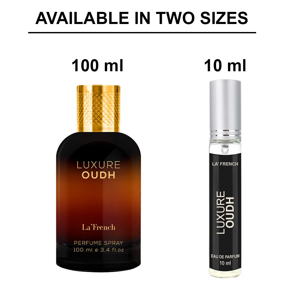 Parfum Homme La French Luxure Oud - 100 Ml Eau De Parfum - Senteur Oud Longue Tenue - Fabriqué En France