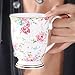 AWHOME Royal Fine Bone China Coffee Mug Assorted colors Tea Cup 11 oz (1, color)