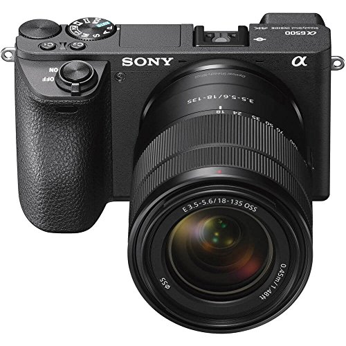 Image of Sony a6500 Mirrorless Camera with 18-135mm Lens with LCD, 3 inch, Black