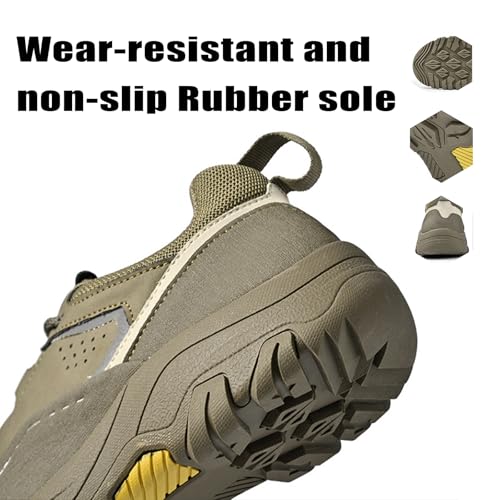 Men's Mesh Lace Up Breathable Hiking Sneakers Fashion Comfortable Lightweight Non-Slip Walking Road-Running-Shoes for Outdoor Trailing Trekking Climbing3