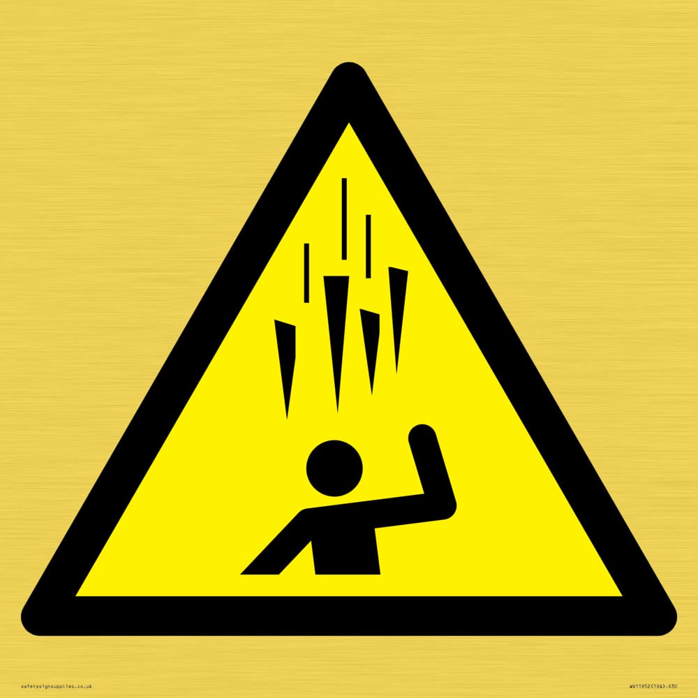 W039 Warning: Falling ice Sign - 300x300mm - S30