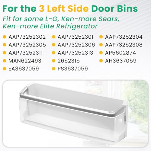 image for UPGRADED AAP73252302 AAP73252306 Refrigerator (Left) Door Shelf Bin Co