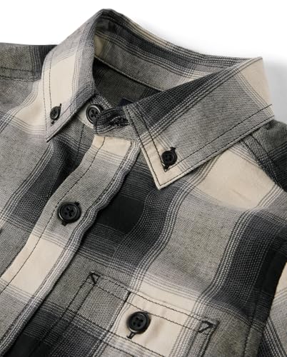 Image of The Children's Place Boys Long Sleeve Plaid Flannel Button Up Shirt