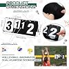 Marcador de tenis Soulchen para red, marcador abatible, 0-3 sets 0-30 | Portátil con bolsa de almacenamiento, para bádminton, voleibol, tenis de mesa, diseño de colgar en red, fácil volteo para registrar puntos 4