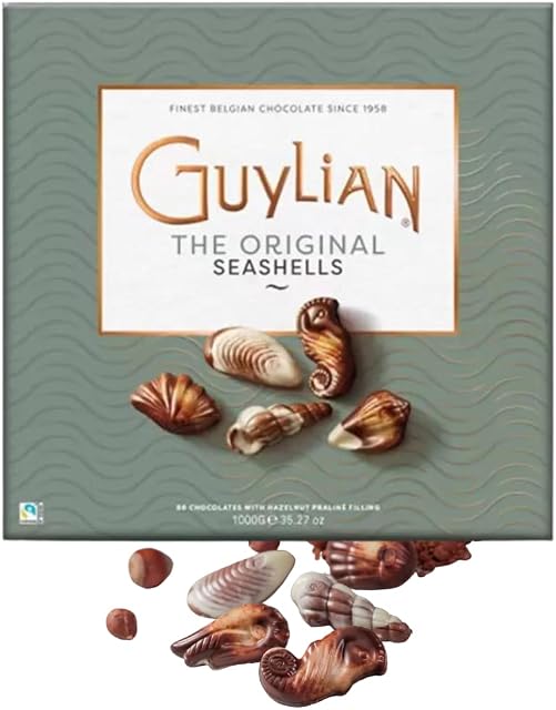 Guylian Chocolate Seashells - Guylian 88 Finest Belgian Chocolate Sea Shells Milk Chocolate Pralines 1kg Box Of Chocolate Gift - Christmas Chocolate Gift Box