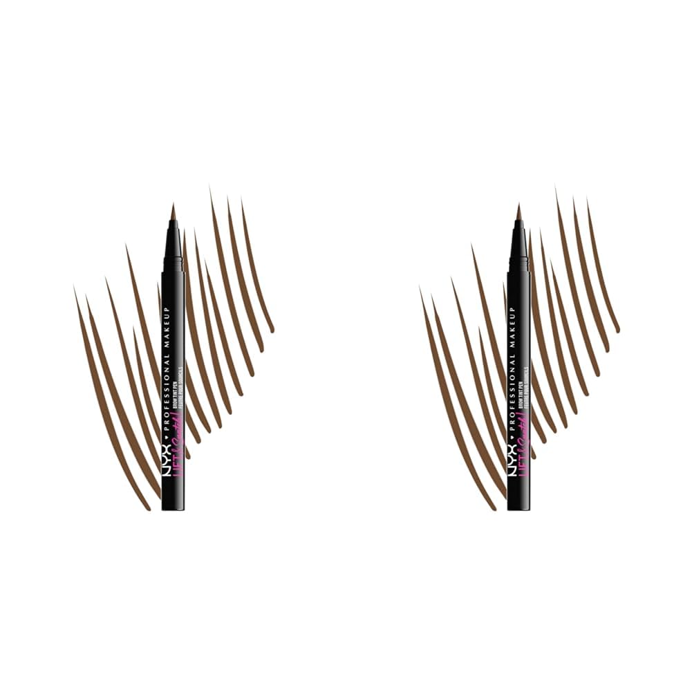NYX Professional Makeup Lift And Snatch Brow Tint Pen, Smudge-proof, Transfer-proof, Brunette (Pack of 2)