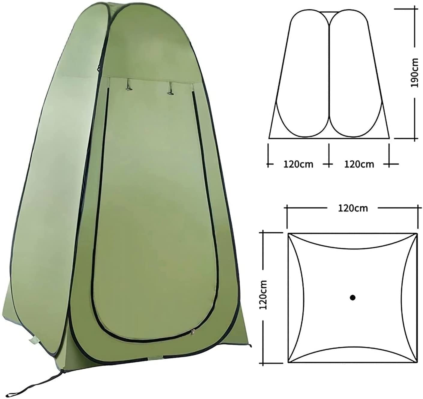 Toilettenzelt Pop Up Pop-Up-Zelte Zelt for Campingzelt Dusche Sichtschutzzelt for Umkleiden Umkleidekabine Strand Angeln Wandern Tragbares Outdoor-Toilettenzelt