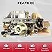 ALAVENTE 2 Barrel Carburetor for Ford Mustang F150 F250 F350 Comet Engine 289 Cu, 302 Cu, 351 Cu Wagoneer 360 Cu (Automatic Choke)