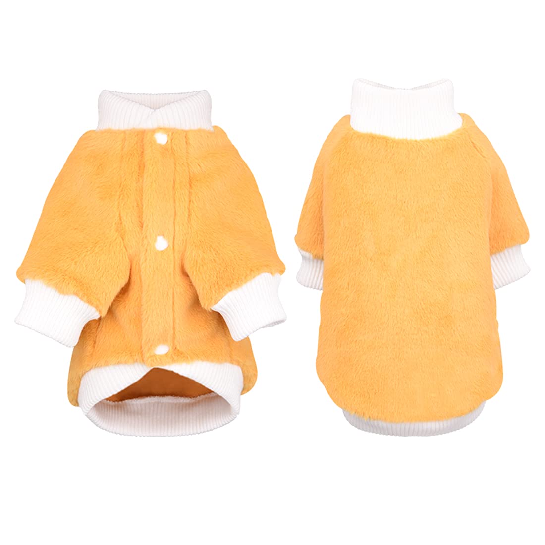 FUNAT Autumn and Winter Sweater for Dogs, Warm Clothes for Dogs, Thickened Plush Vest for Medium and Small Dogs