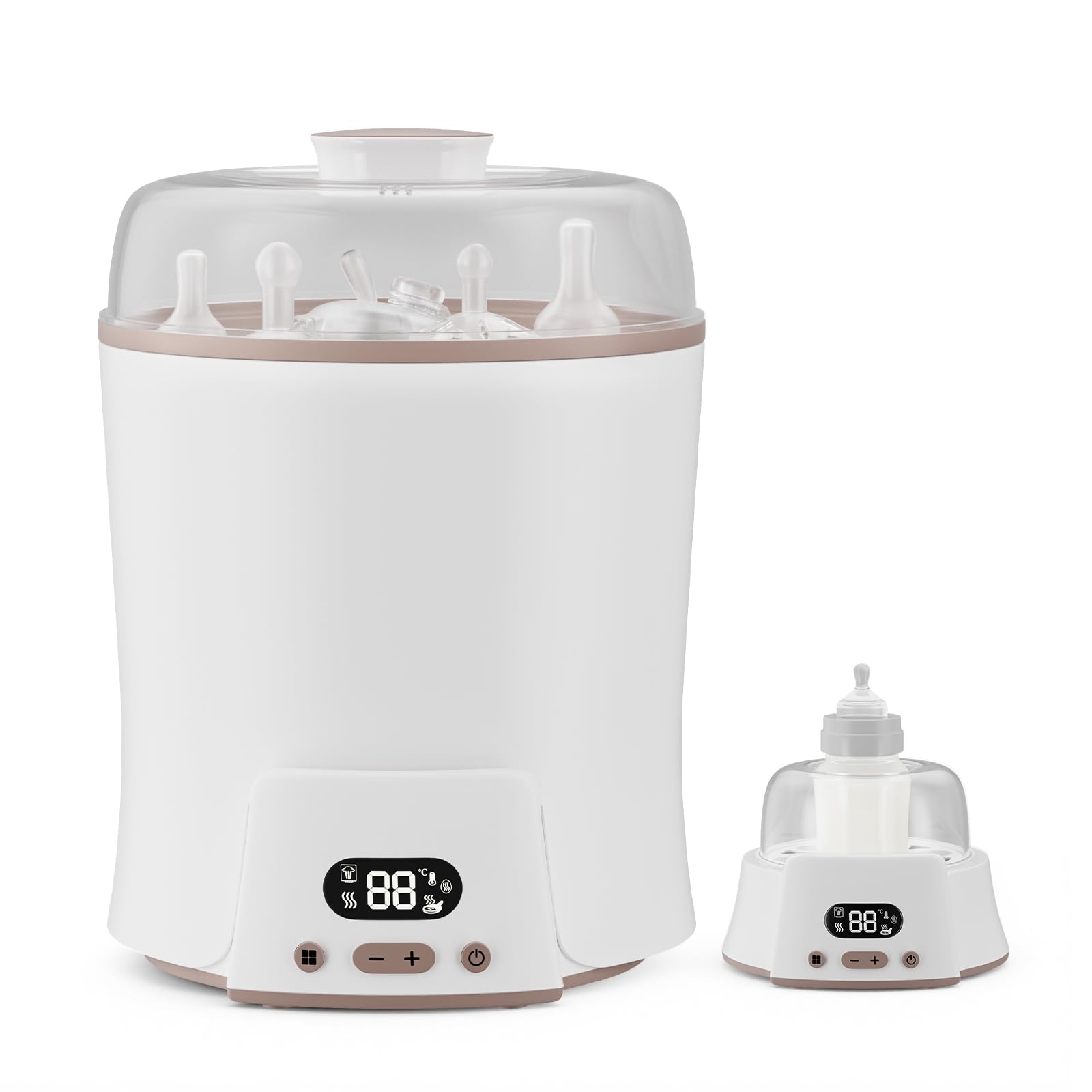 Sterilizzatore per biberon 6 in 1 – Sterilizzazione a vapore, asciugatura, scaldalatte, scalda alimenti e cuoci uova, capacità 6 bottiglie, senza BPA, per articoli per neonati, biberon e accessori per