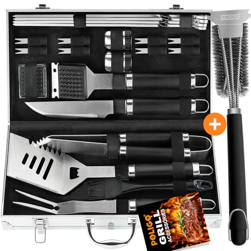 Set de 22 Piezas Accesorios para Parrilla en Estuche de Aluminio miniatura 1