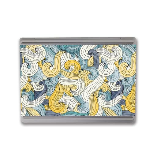 Image of MightySkins Carbon Fiber Skin Compatible with Microsoft Surface Laptop Go 3 (2023) Full Wrap Kit - Turbulence | Protective, Durable Textured Carbon Fiber Finish | Made in The USA