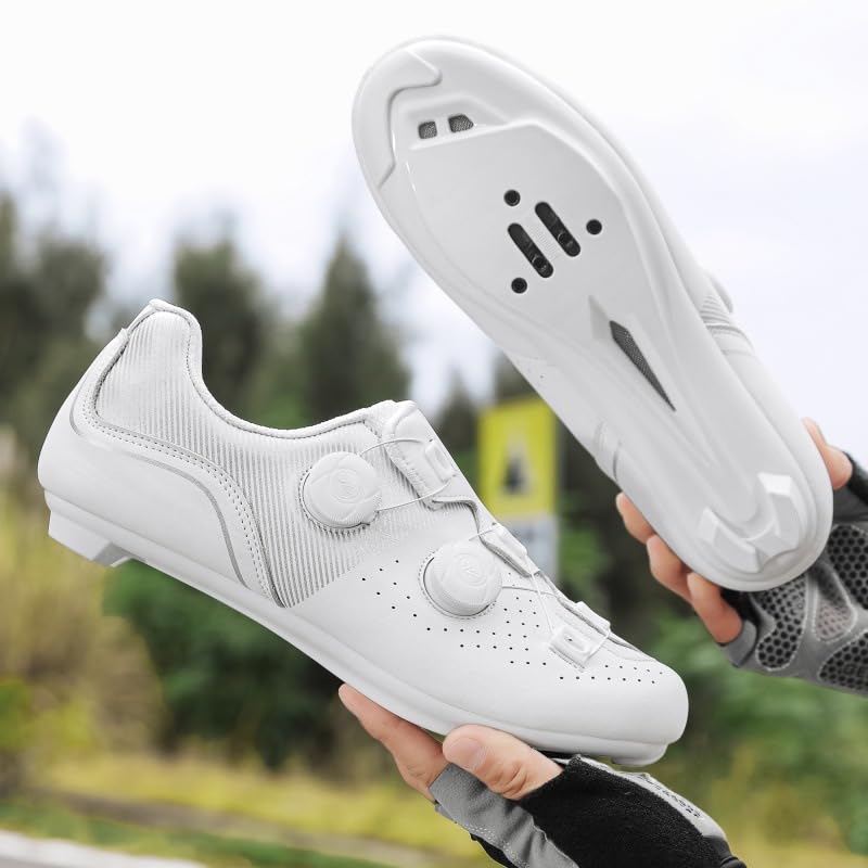 Men’s Cycling Shoes SPD & Delta Compatible, Road MTB Bike Shoes, Indoor Outdoor Riding, Stiff Sole, Clipless Pedals3