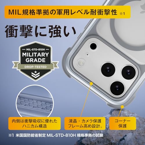 MagEasy iPhone 17 Pro Max 対応 ケース クリア ショルダー ストラップ MagSafe 対応 耐衝撃 スマホケース マグセーフ 透明 頑丈 ショルダーケース Odyssey +Strap M の商品画像 5