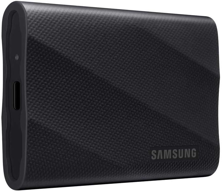 Samsung Portable SSD T9, 1 TB, External Hard Drive, Read and Write 2,000 MB/s, USB 3.2 Gen.2x2, for Professionals and Creatives, Compatible with PC, Mac, Android and 12K Cameras, Black (MU-PG1T0B/EU)