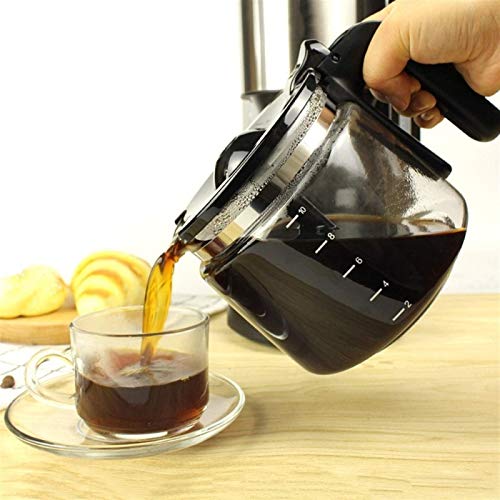KJFSTJHMM Home Automatische Filter-Kaffeemaschine, Tropffilter-Kaffeemaschine, 1,25L-Glas-Topf Abnehmbarer Filter… – Bild 8