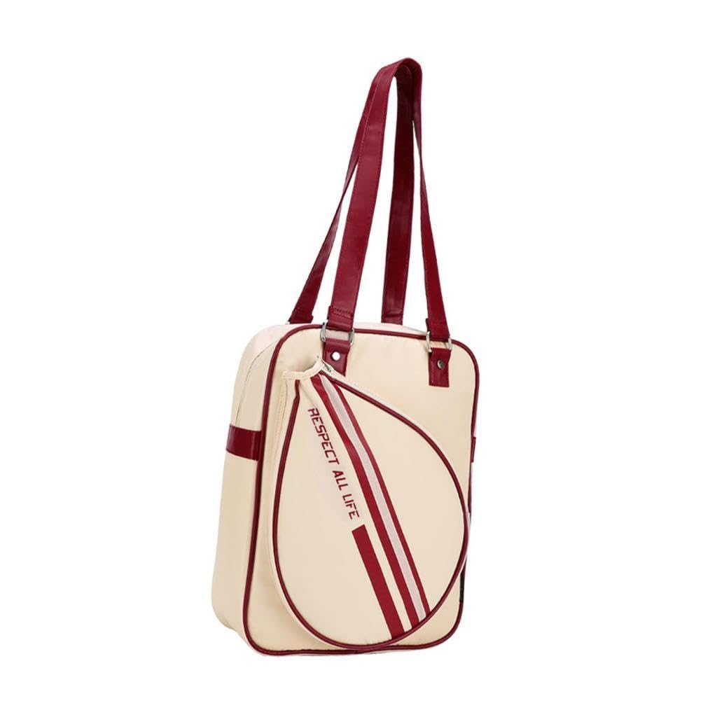Badminton Racket Bag Minimalist Outdoor Sport Bag Gym Bag Tennis Racquet Bag Beige Yellow-picture-30