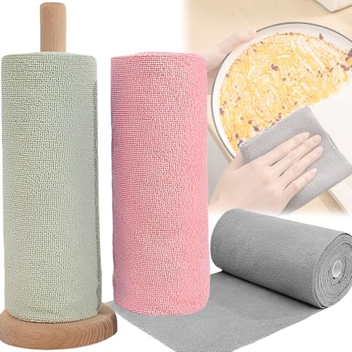MATERIALE IN MICROFIBRA: Realizzati in microfibra ad alta densità, altamente assorbenti, facili da pulire, non cadono facilmente, possono assorbire rapidamente liquidi, grasso e polvere, migliorando l'effetto di pulizia. Utilizzateli ogni giorno per godervi il piacere della pulizia.