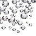 Outus 2000 Pieces 5 Sizes Clear Flat Back Crystal Rhinestones Round Gems 1.5-5 mm