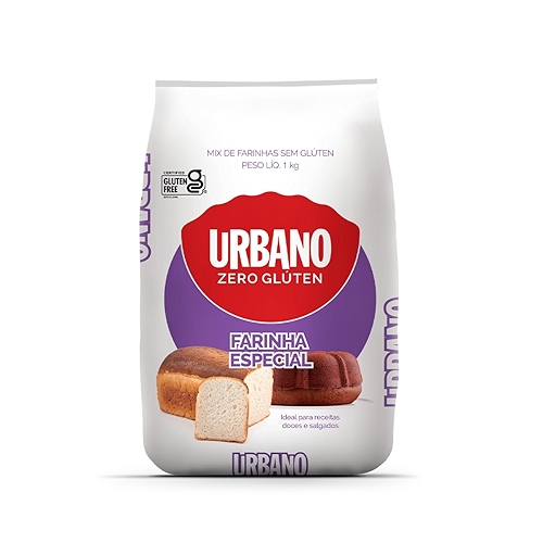 Urbano, Farinha Mix, Mix de Farinhas sem Glúten - 1 kg Urbano, Farinha Mix, Mix de Farinhas sem Glúten - 1 kg